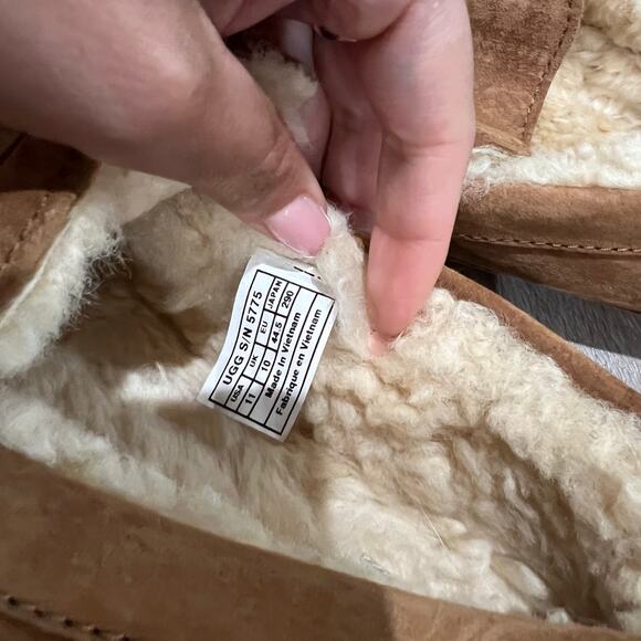 UGG Australia Ascot Suede Chestnut Men's Slippers Size 11 - Picture 4 of 5